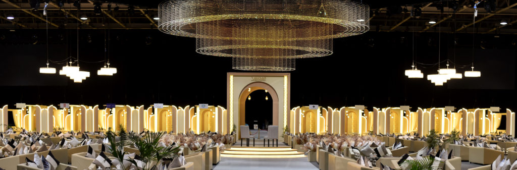 Design and project management by Rita Luxury decoration design.. Ramadan Majlis in Dubai world trade centre